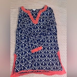 Anchor pattern blouse